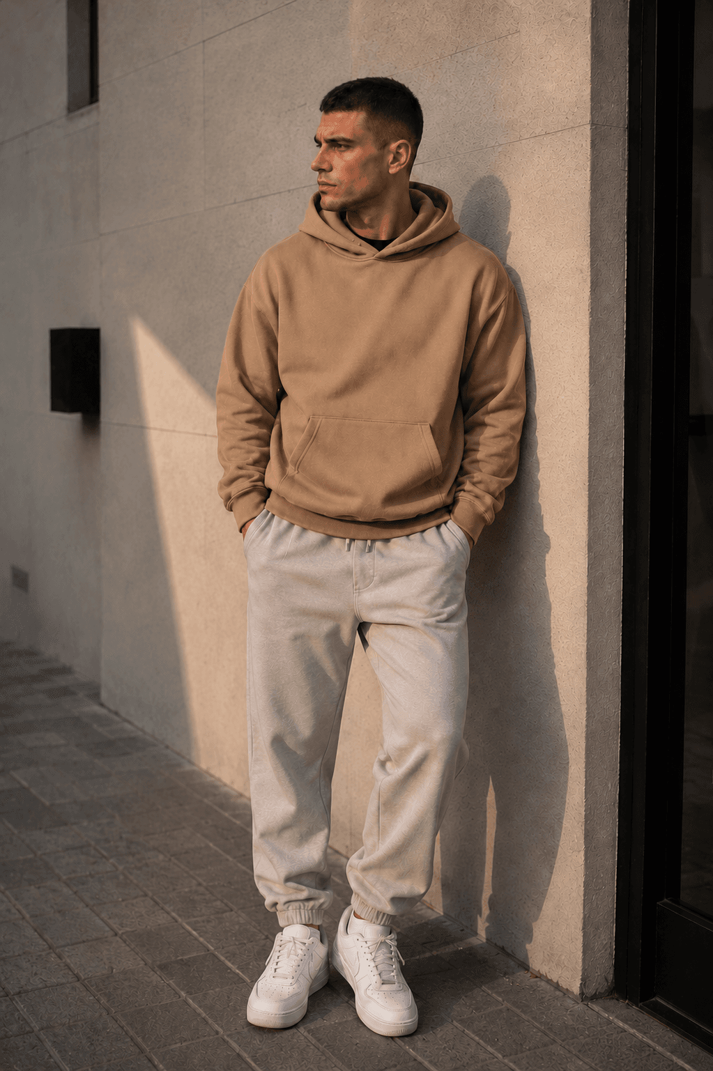Чоловіче худі Essential Oversize — Кемел